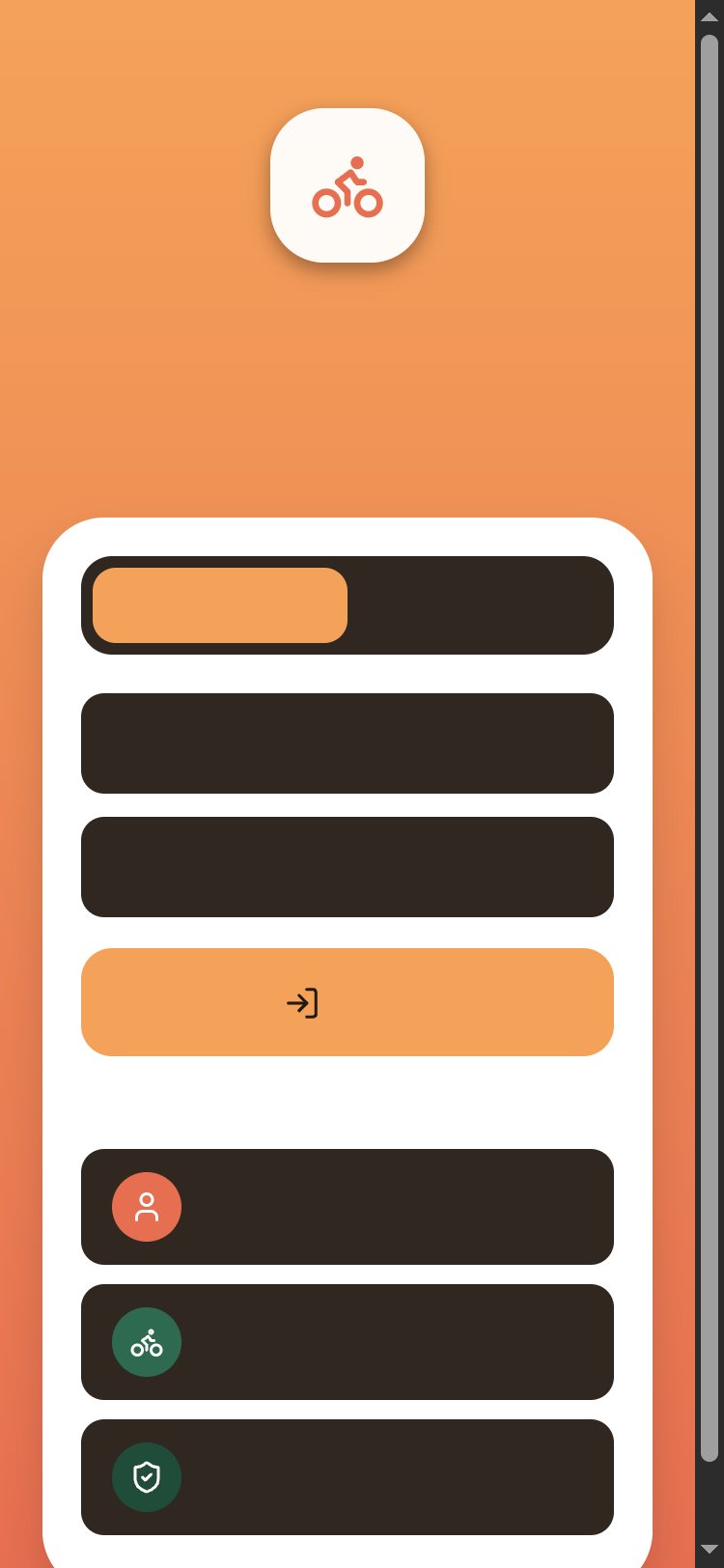 RapidNative App screen 1