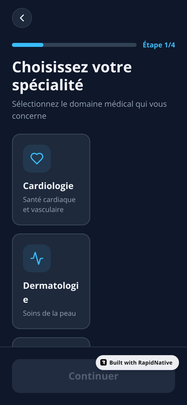 MedLink screen 1