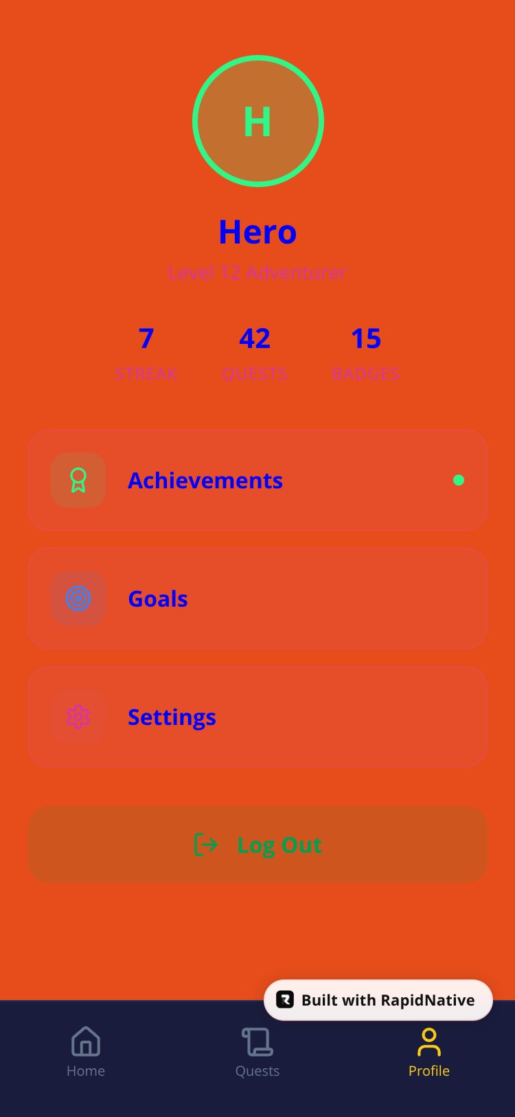 Micro-Habit RPG screen 4