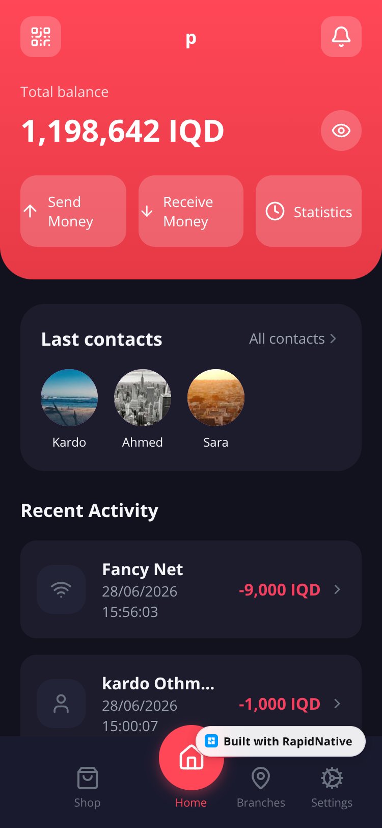 PayWallet screen 4