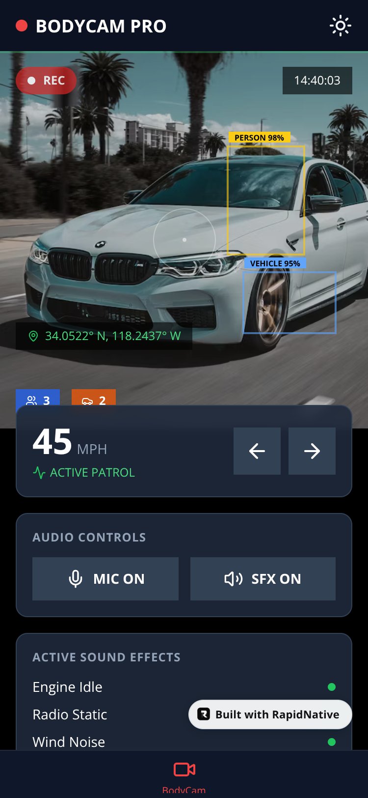 BodyCam Pro screen 1