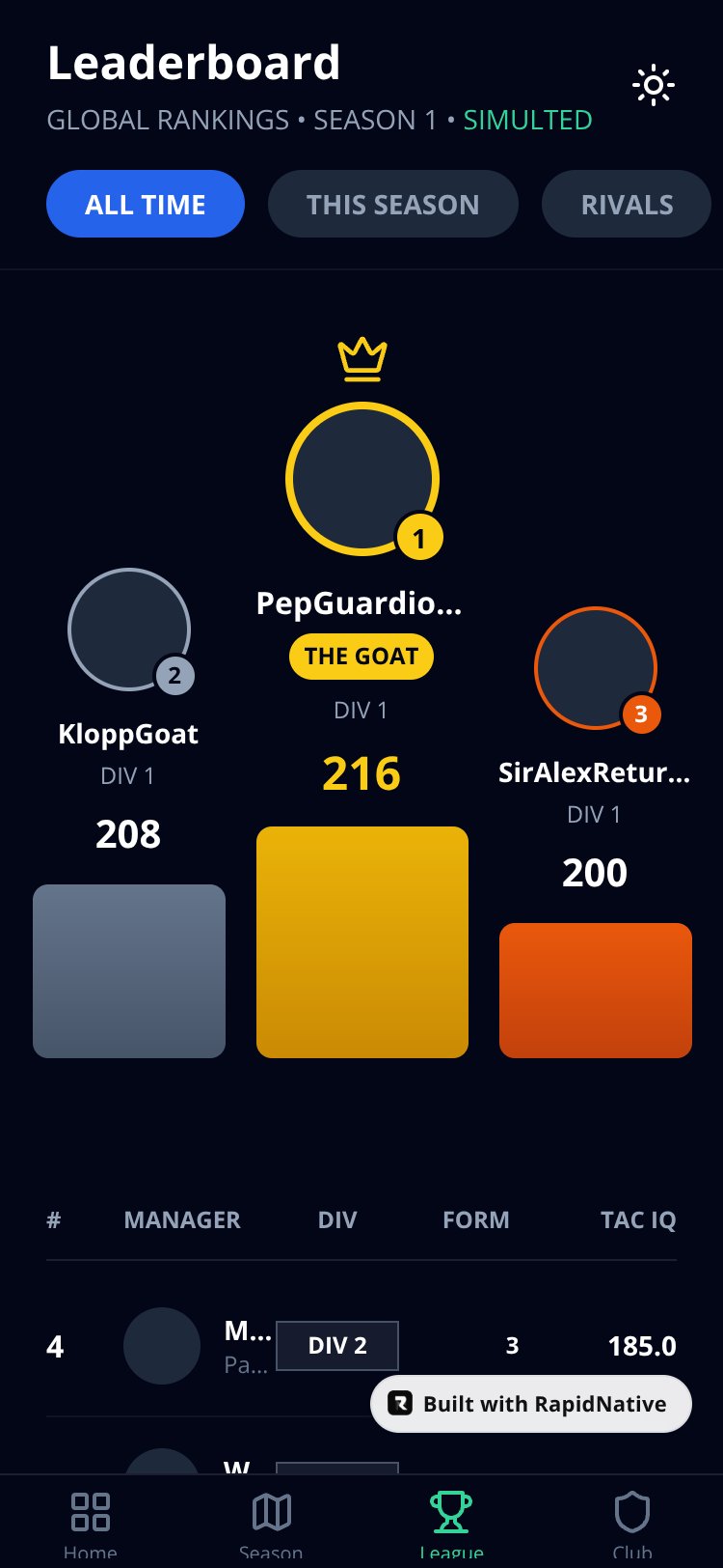 GoalGuess screen 4