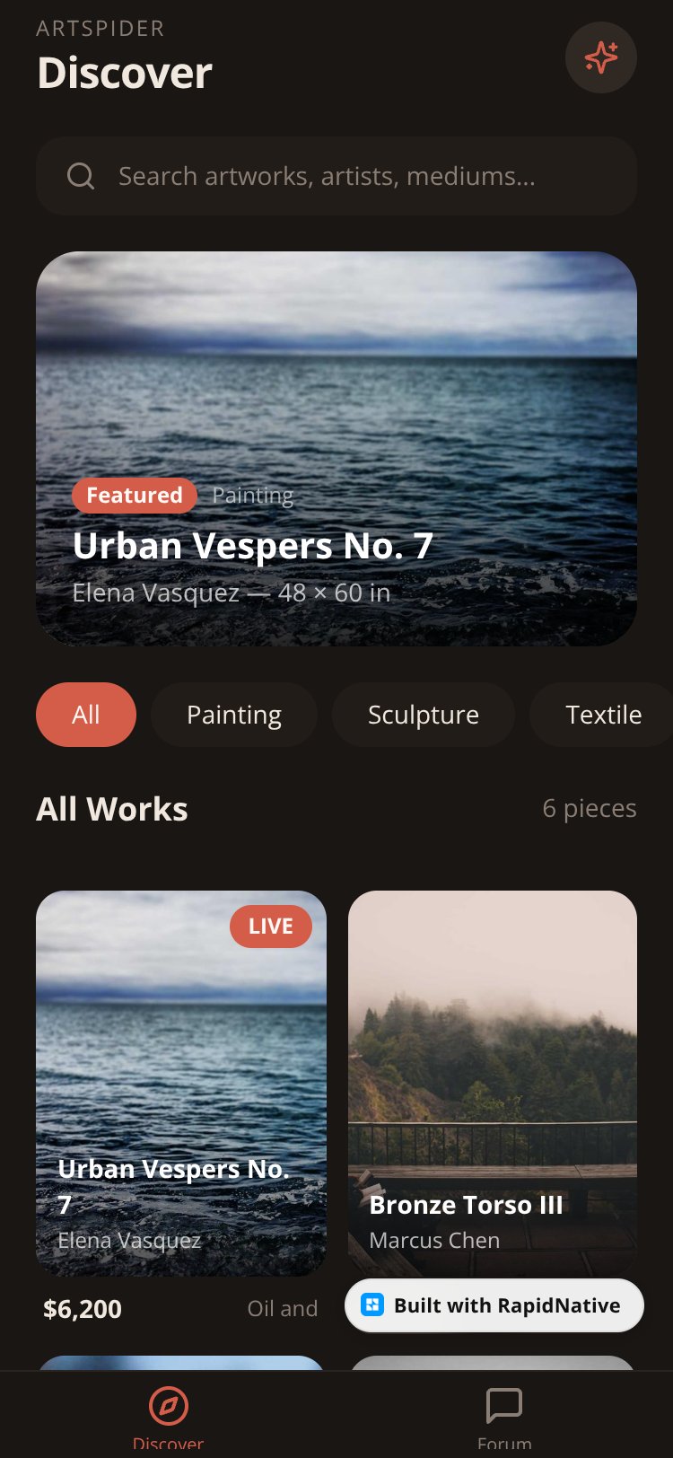ArtSpider screen 3