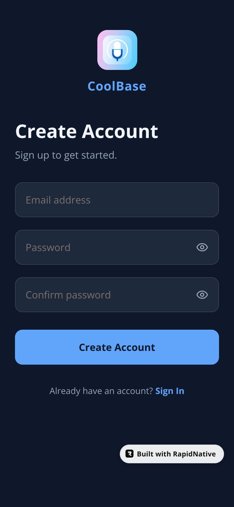 CoolBase screen 2