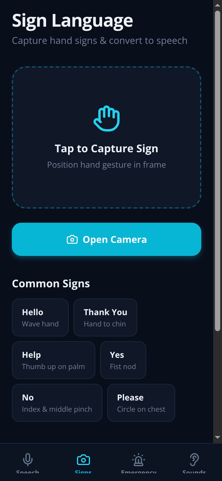 SenseAid screen 2