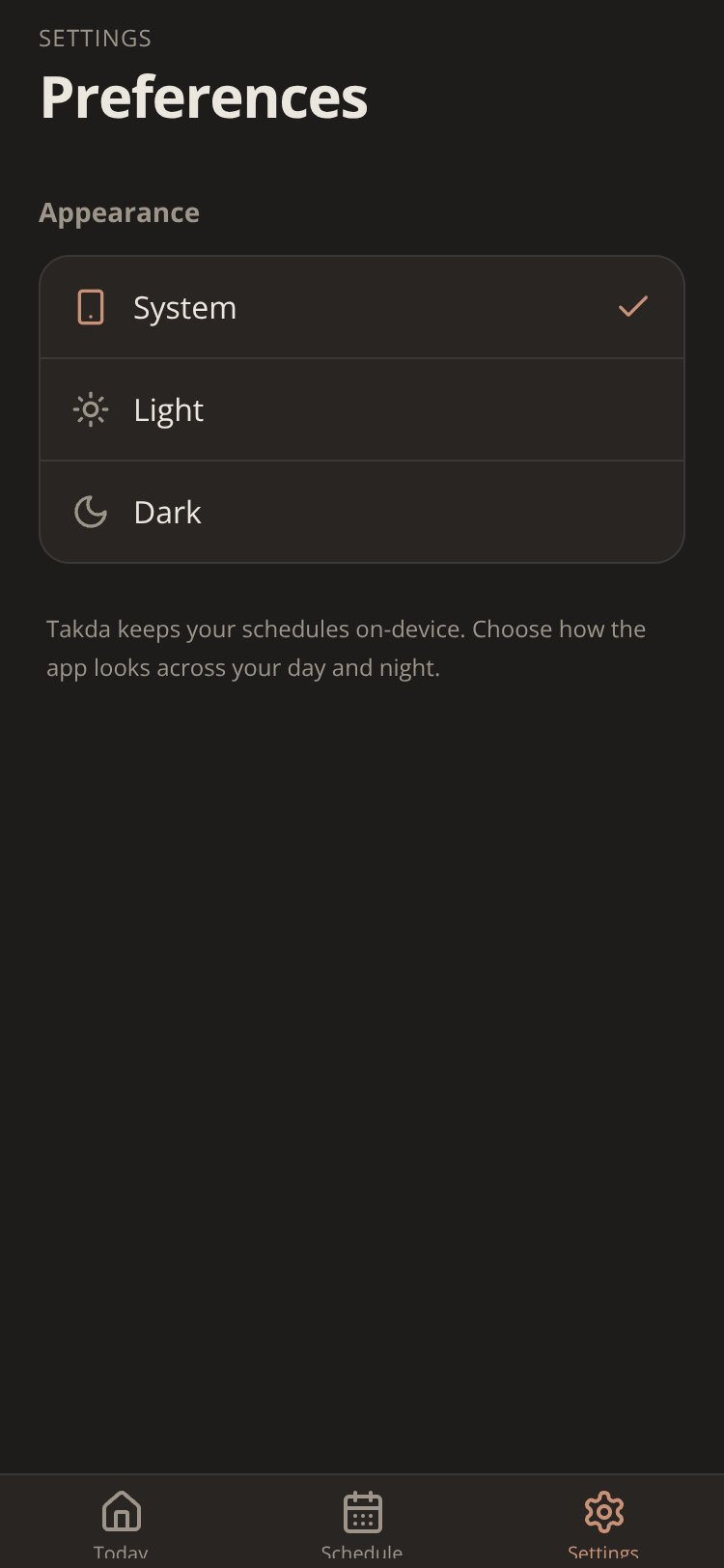Takda screen 1