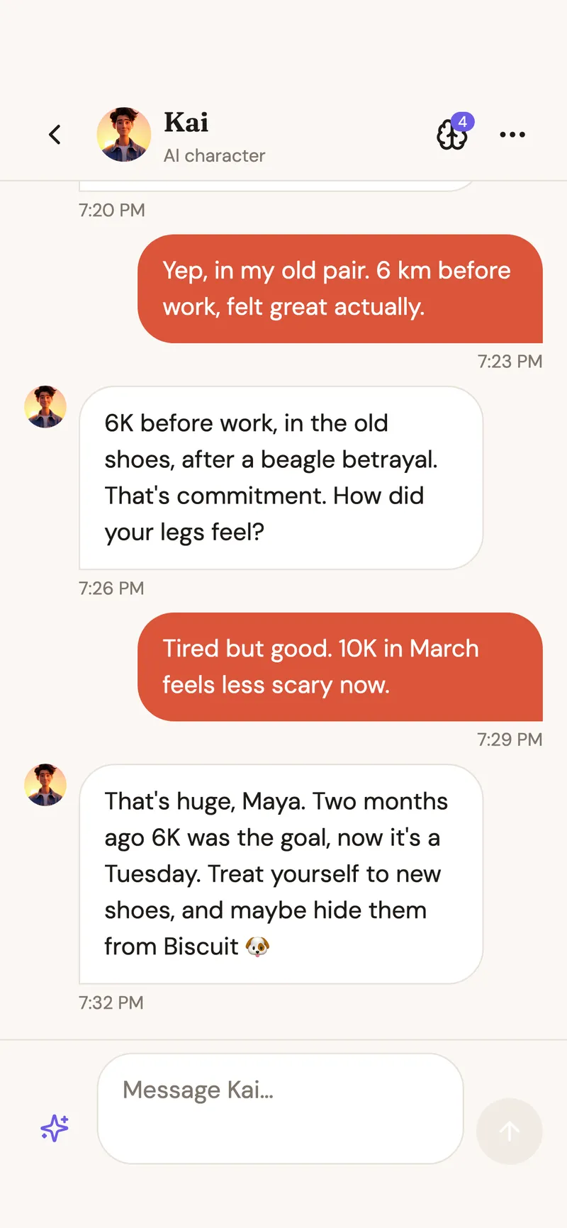 Streaming AI chat