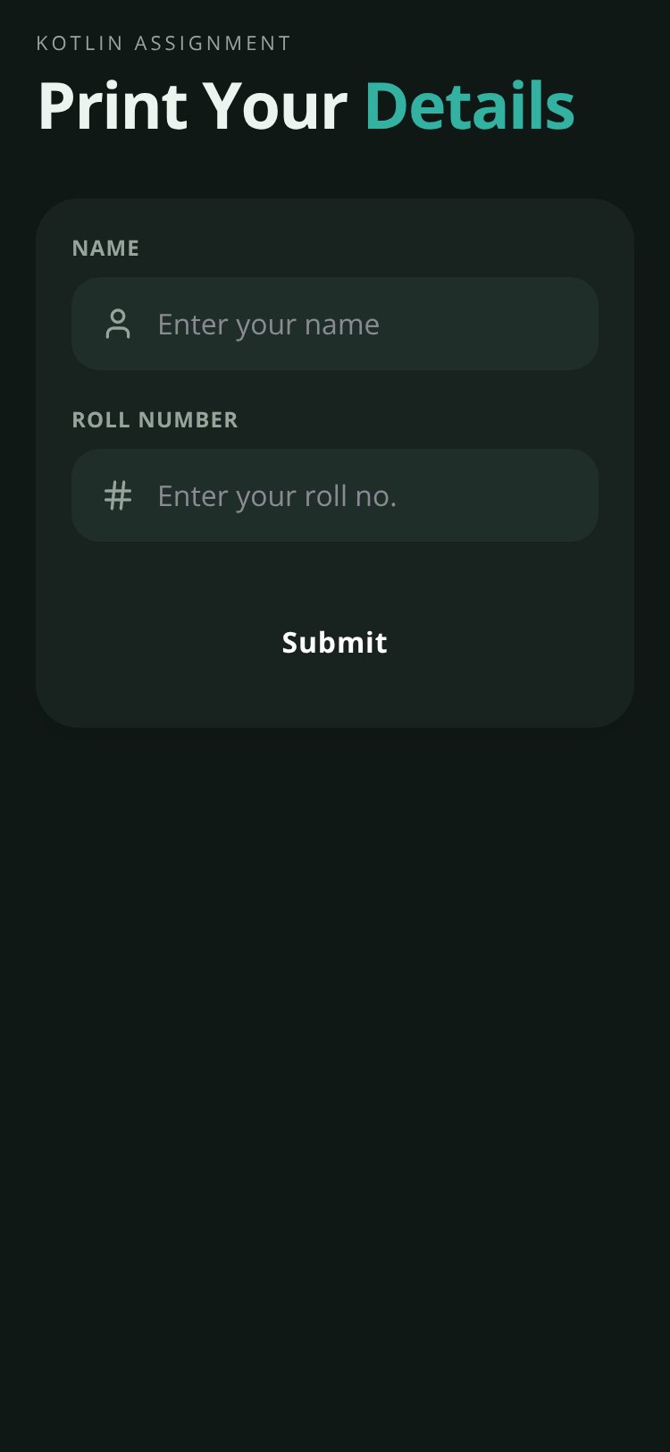 RapidNative App screen 1