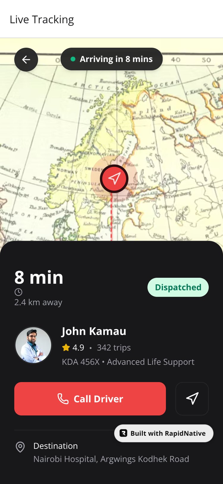 RescueNow screen 5