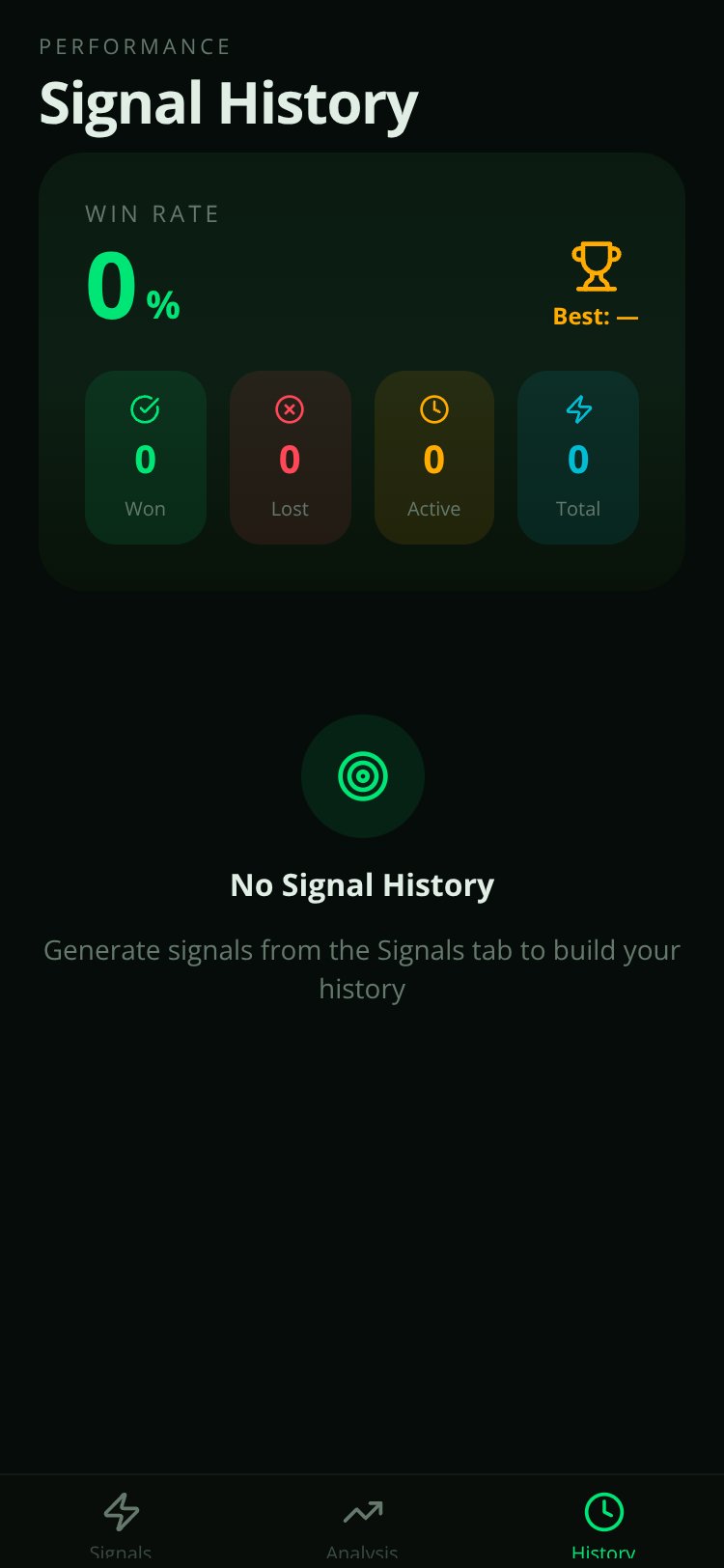 Quotex AI Signals screen 1