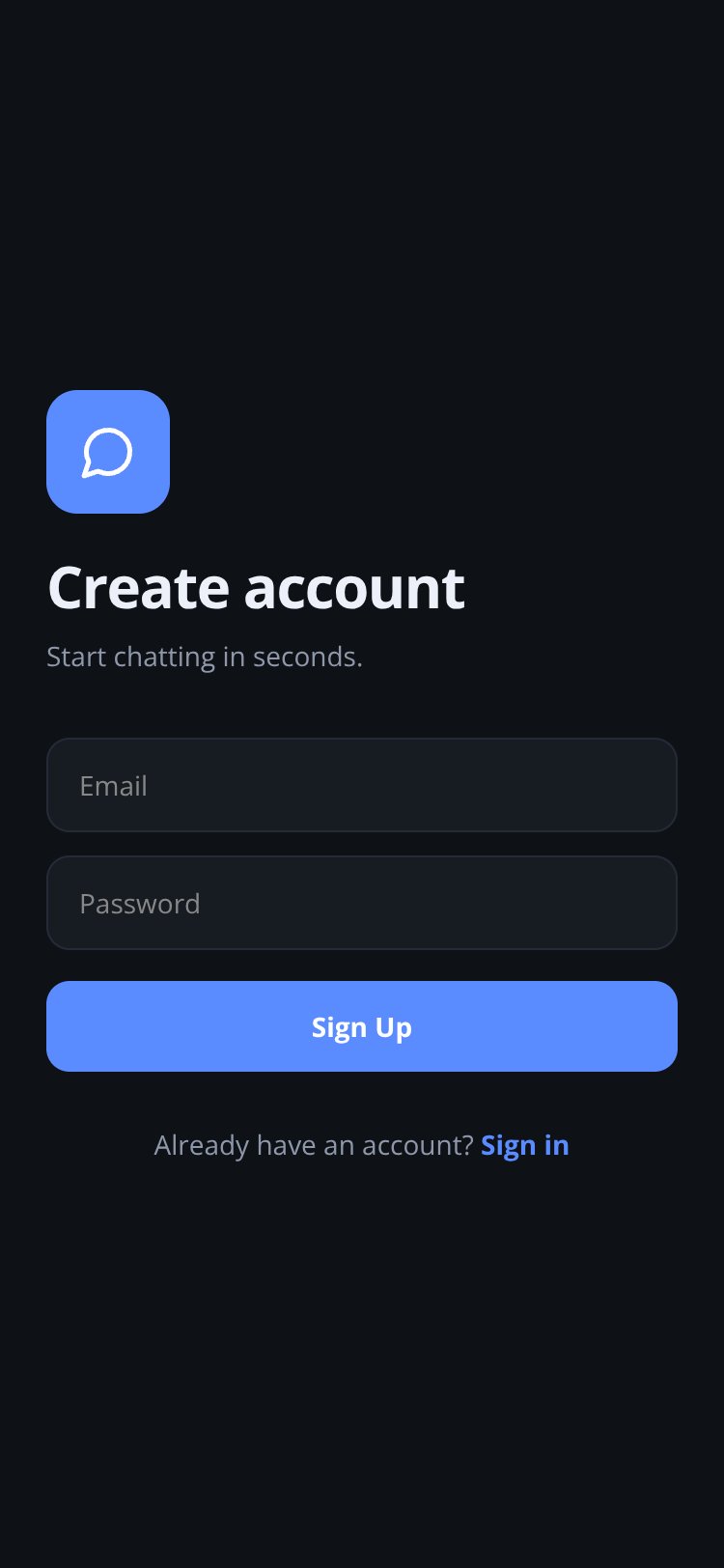 Chatty screen 1