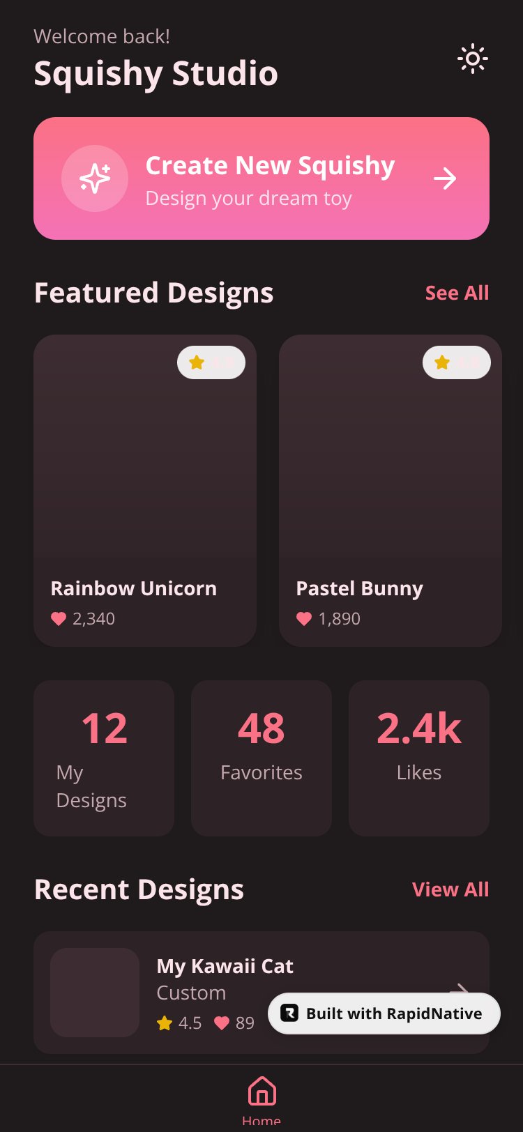 Squishy Favorites screen 1