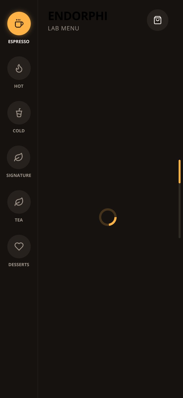 Endorphi screen 1