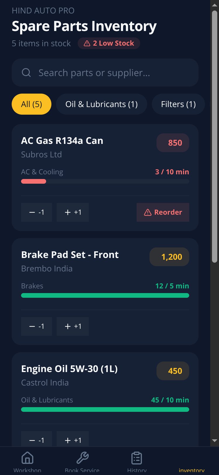 HIND AUTO PRO screen 4
