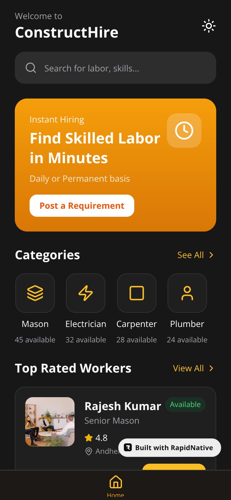 ConstructionHelp screen 1