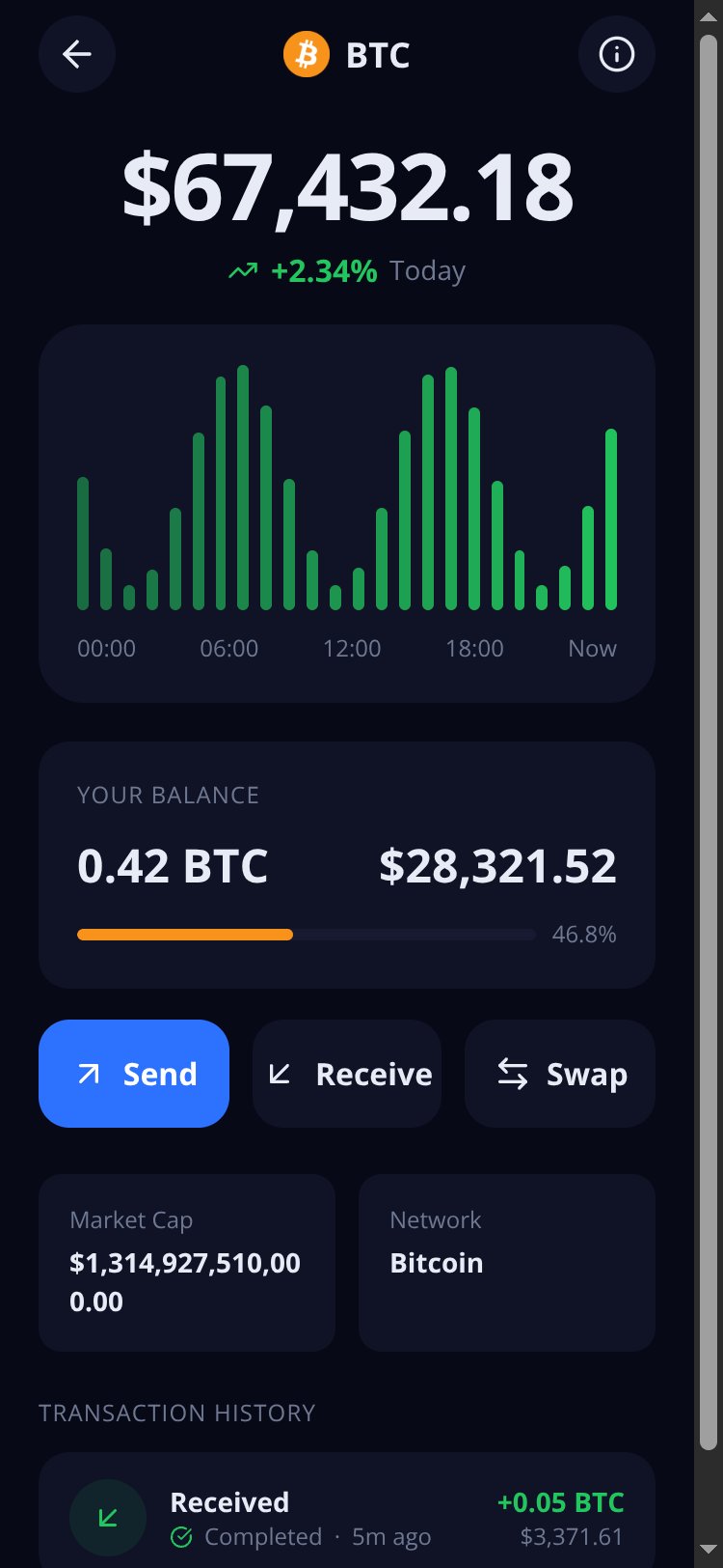 CryptoVault screen 2