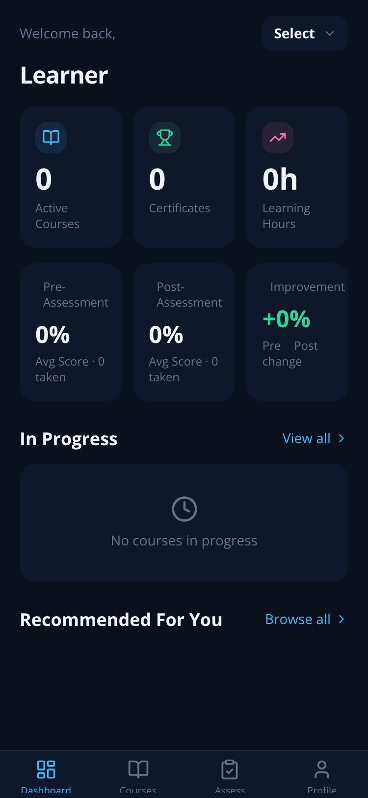 LearnCore LMS screen 2