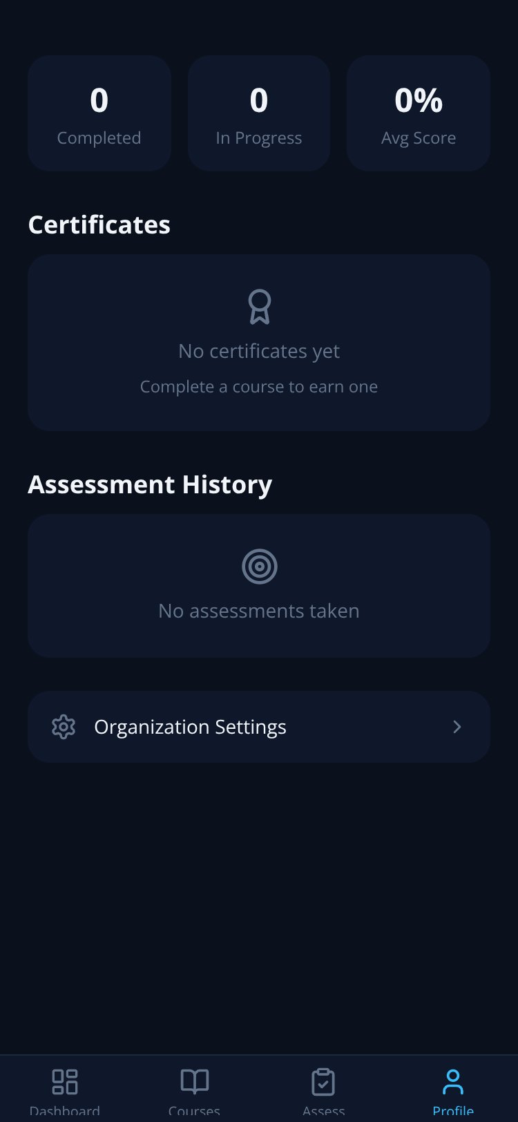 LearnCore LMS screen 3