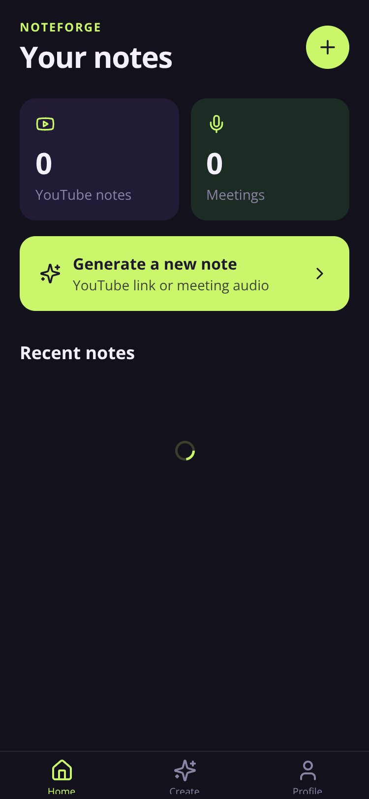 NoteForge screen 4