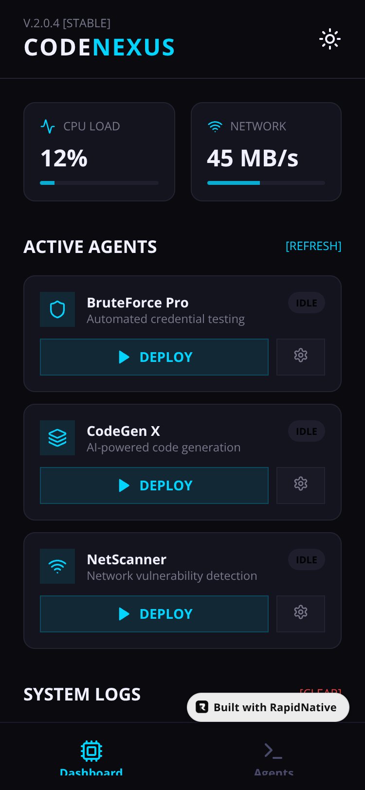 CodeNexus AI screen 1