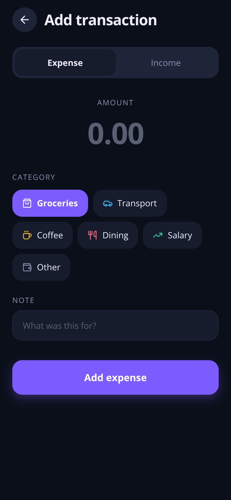 Ledger screen 3