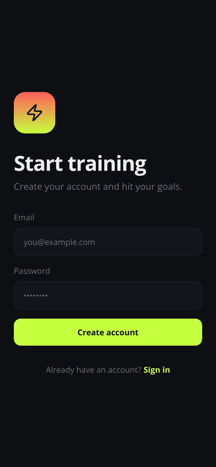 PulseFit screen 2