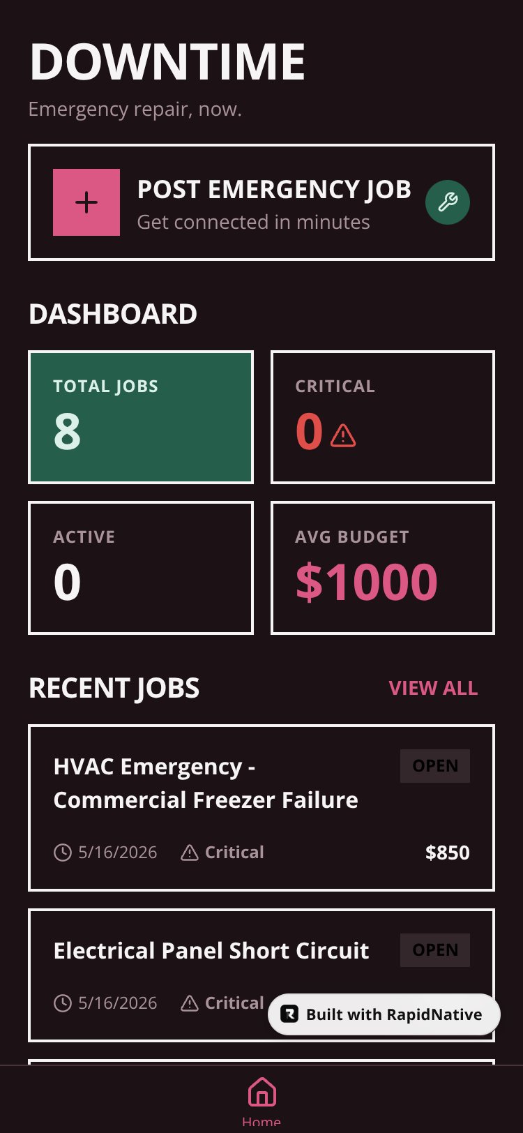DownTime screen 3