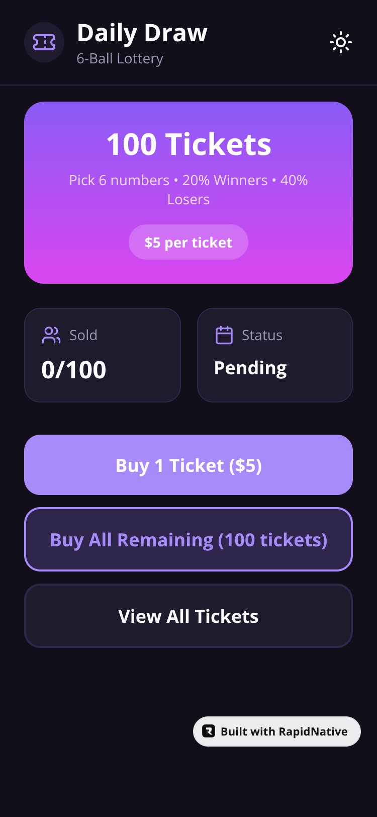 Lucky Draw Lottery screen 1