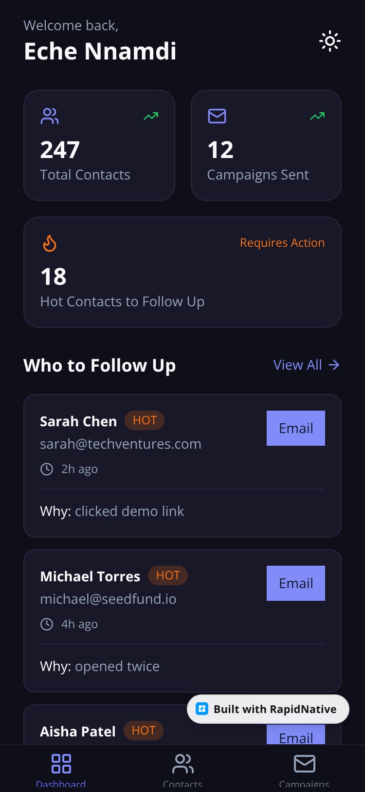 FoundersLoop screen 3