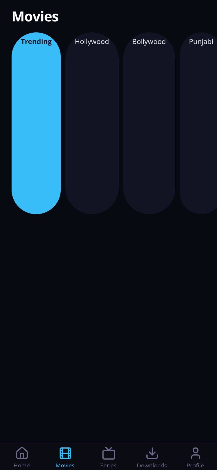 StreamFlix screen 1