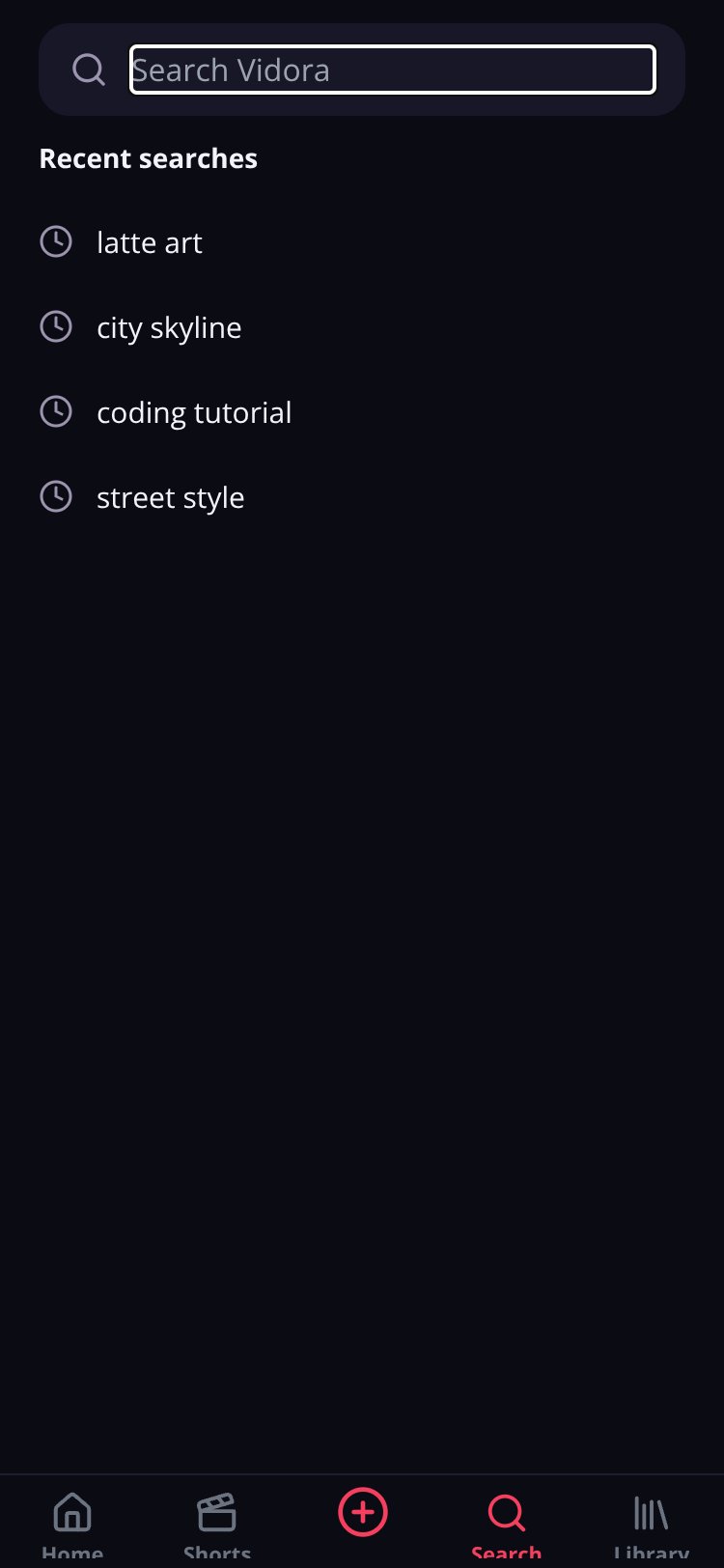 Vidora screen 3