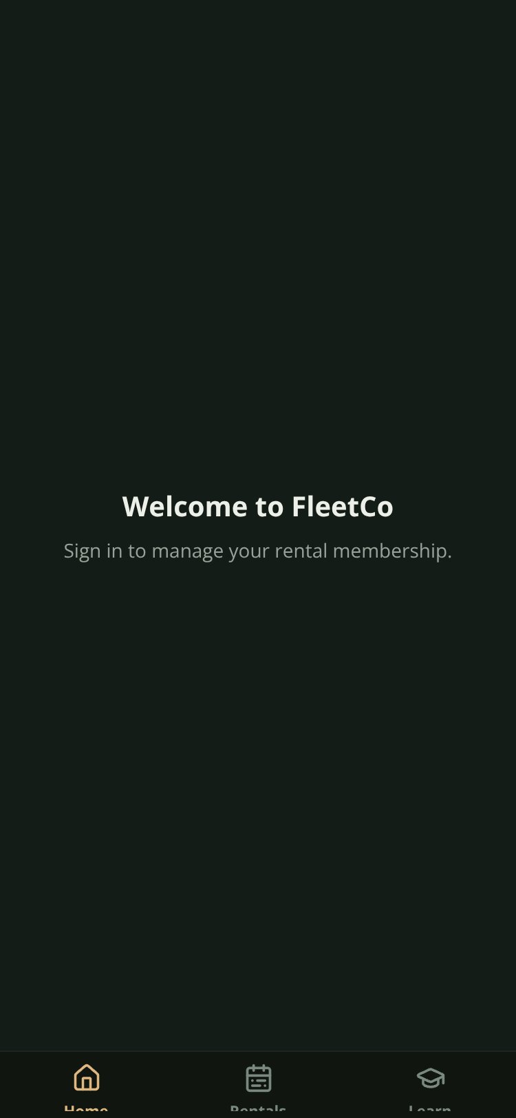 FleetCo screen 1