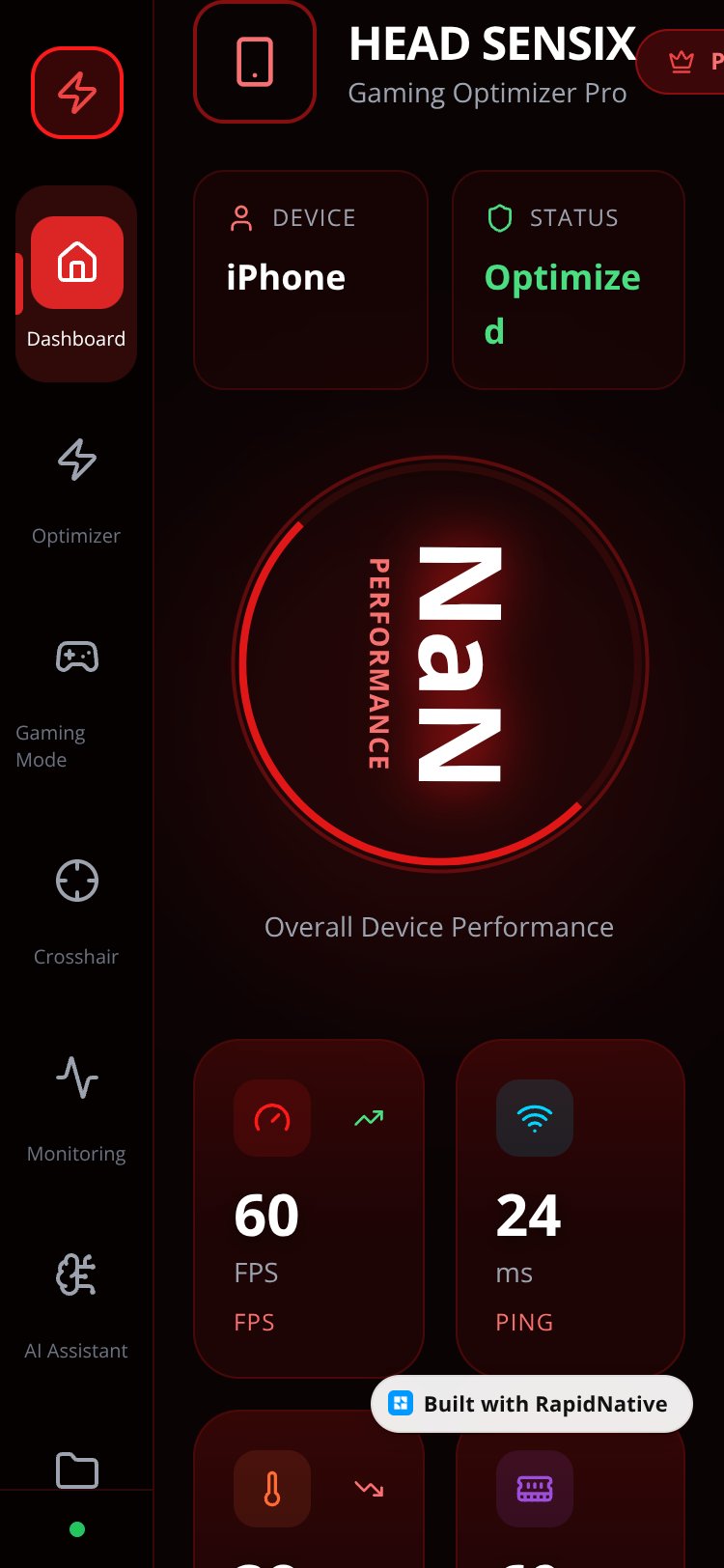 RapidNative App screen 2