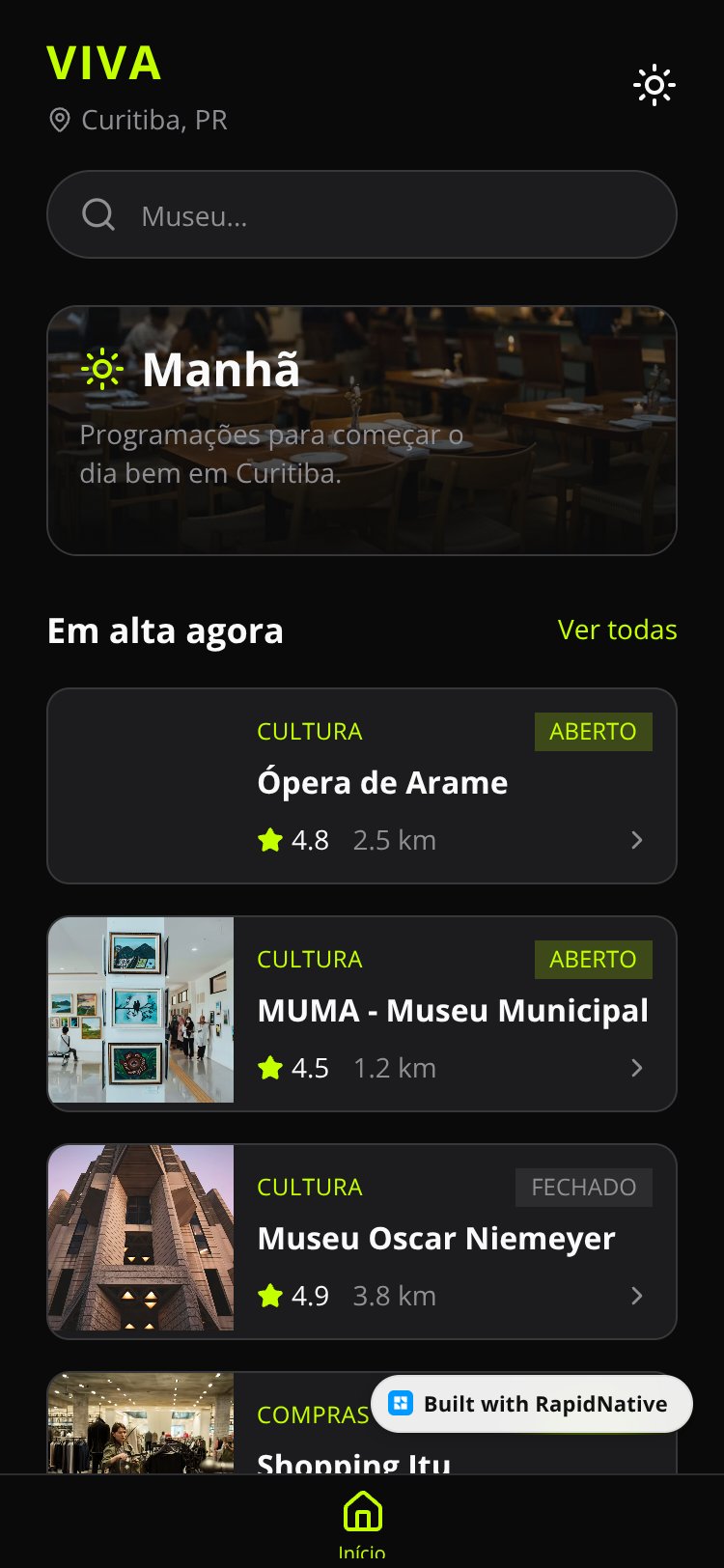 VIVA screen 1