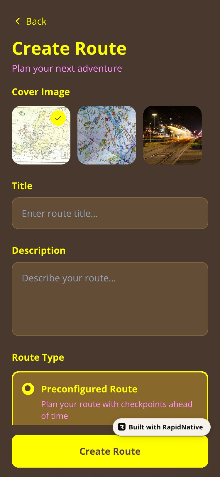 Wayfarer screen 4