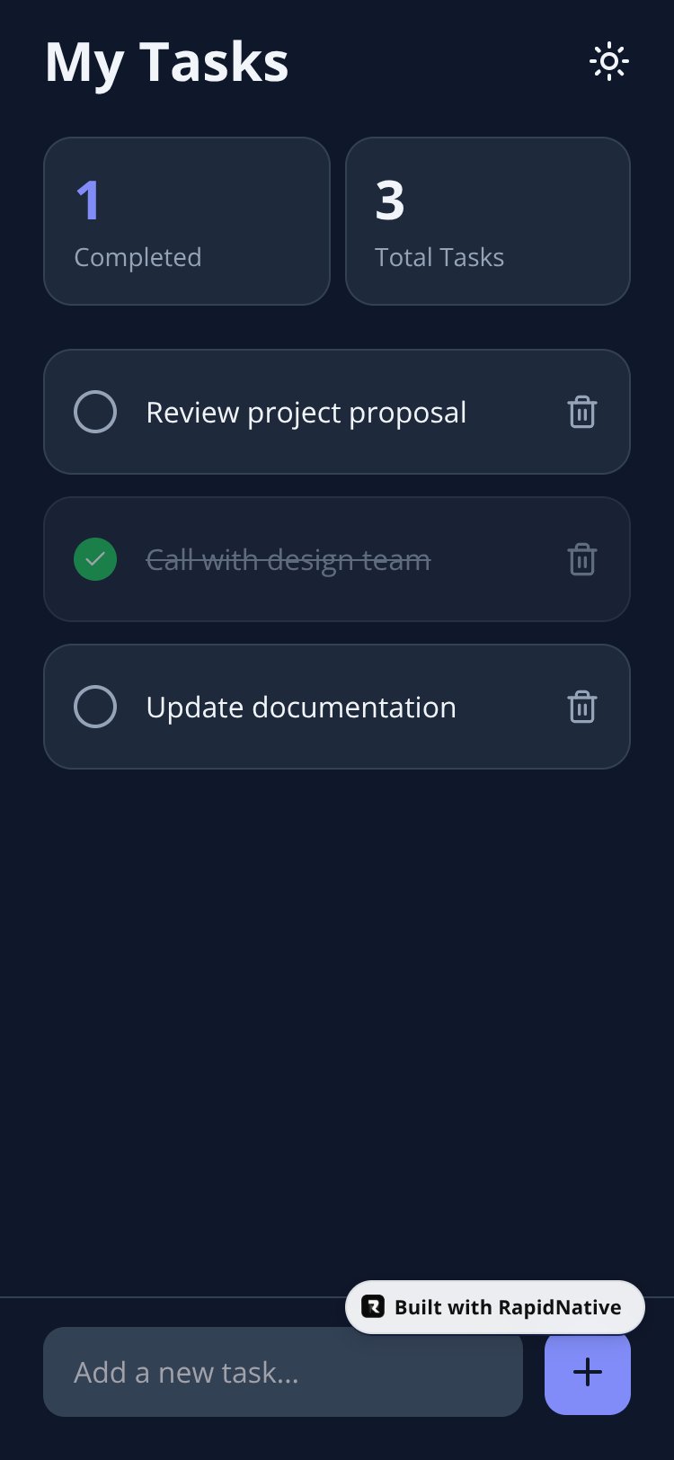 TaskFlow screen 1