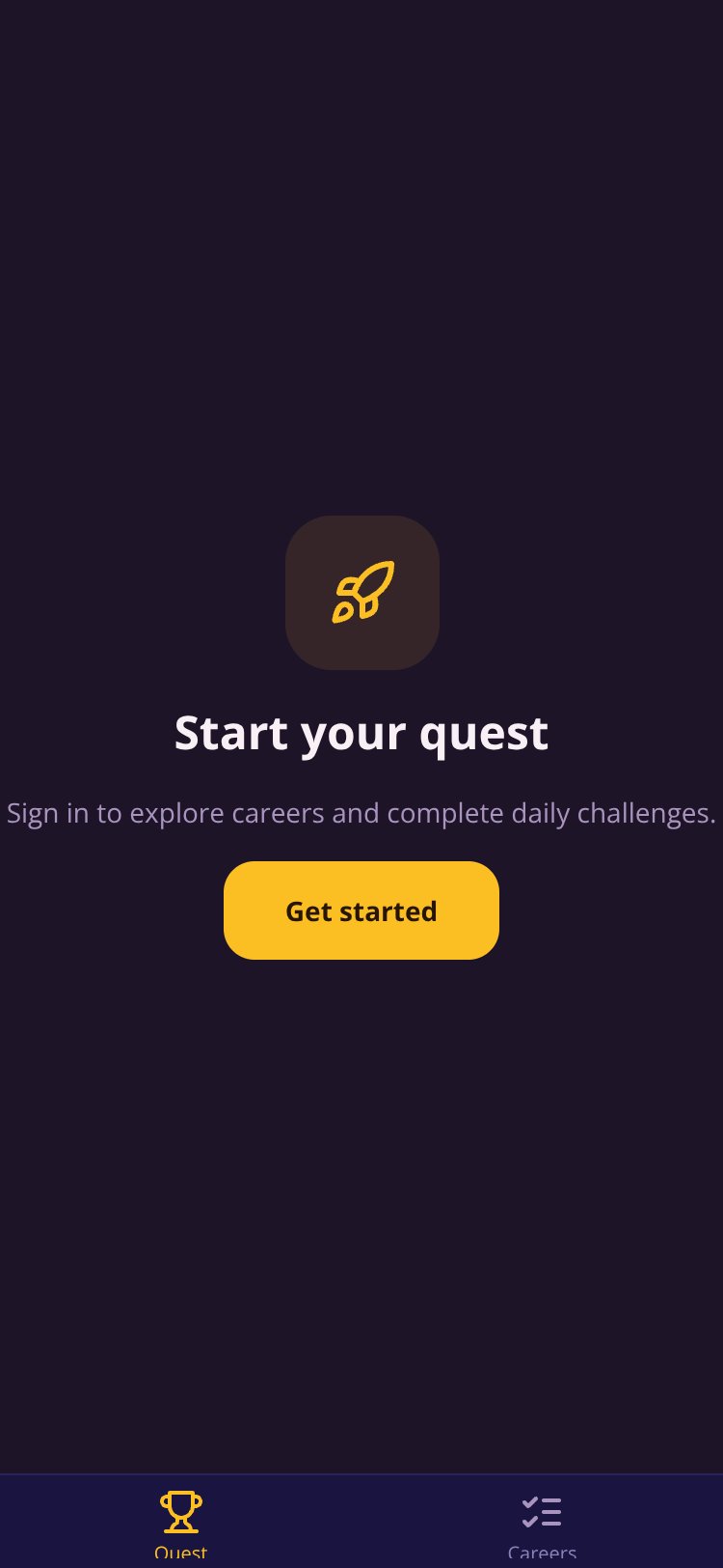 Nsovo Career Experience screen 3
