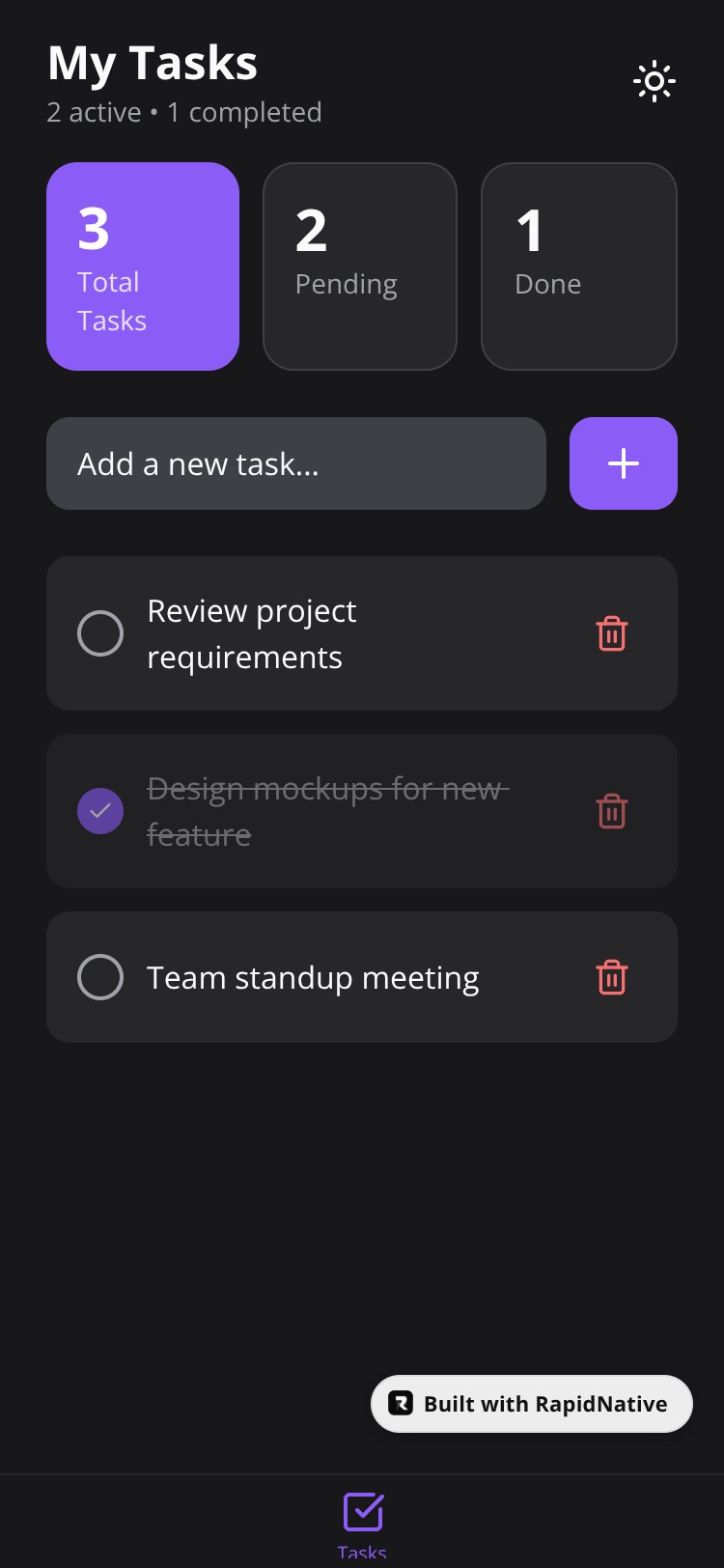 TaskFlow screen 1