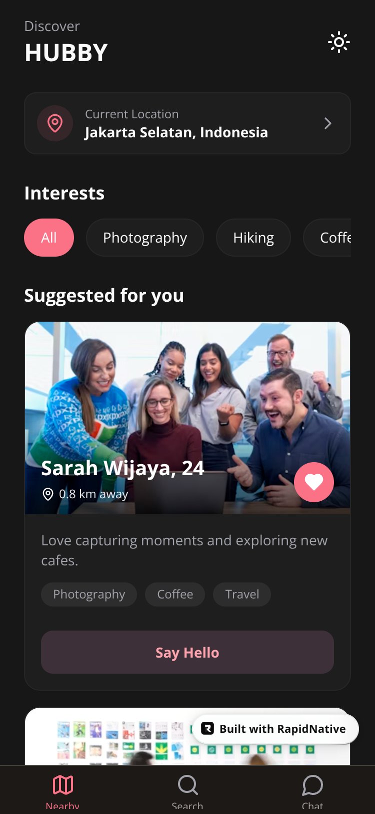 SocialHive screen 2