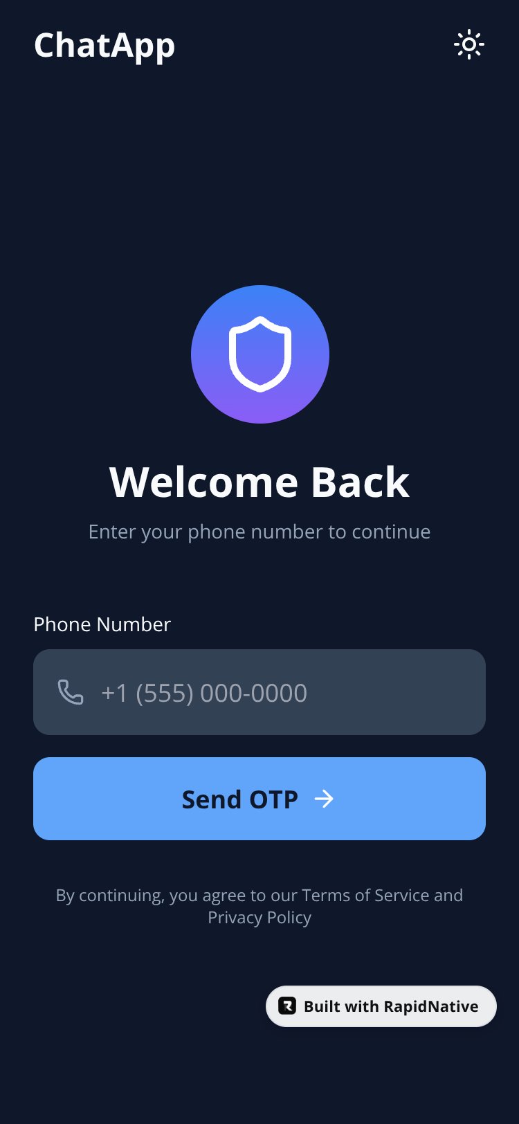 Chat Connect screen 1