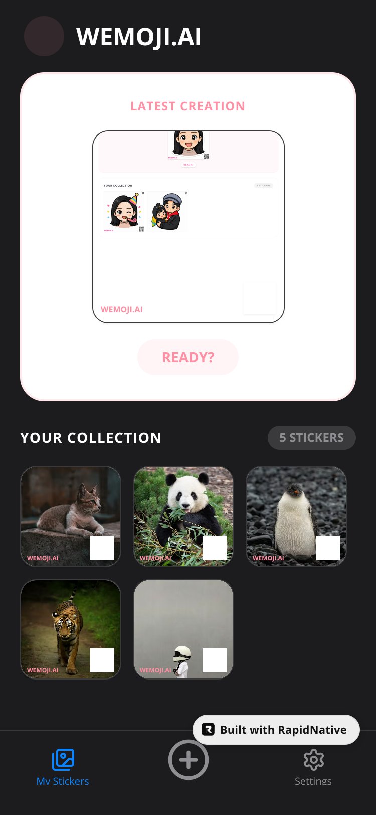 StickerSnap screen 2