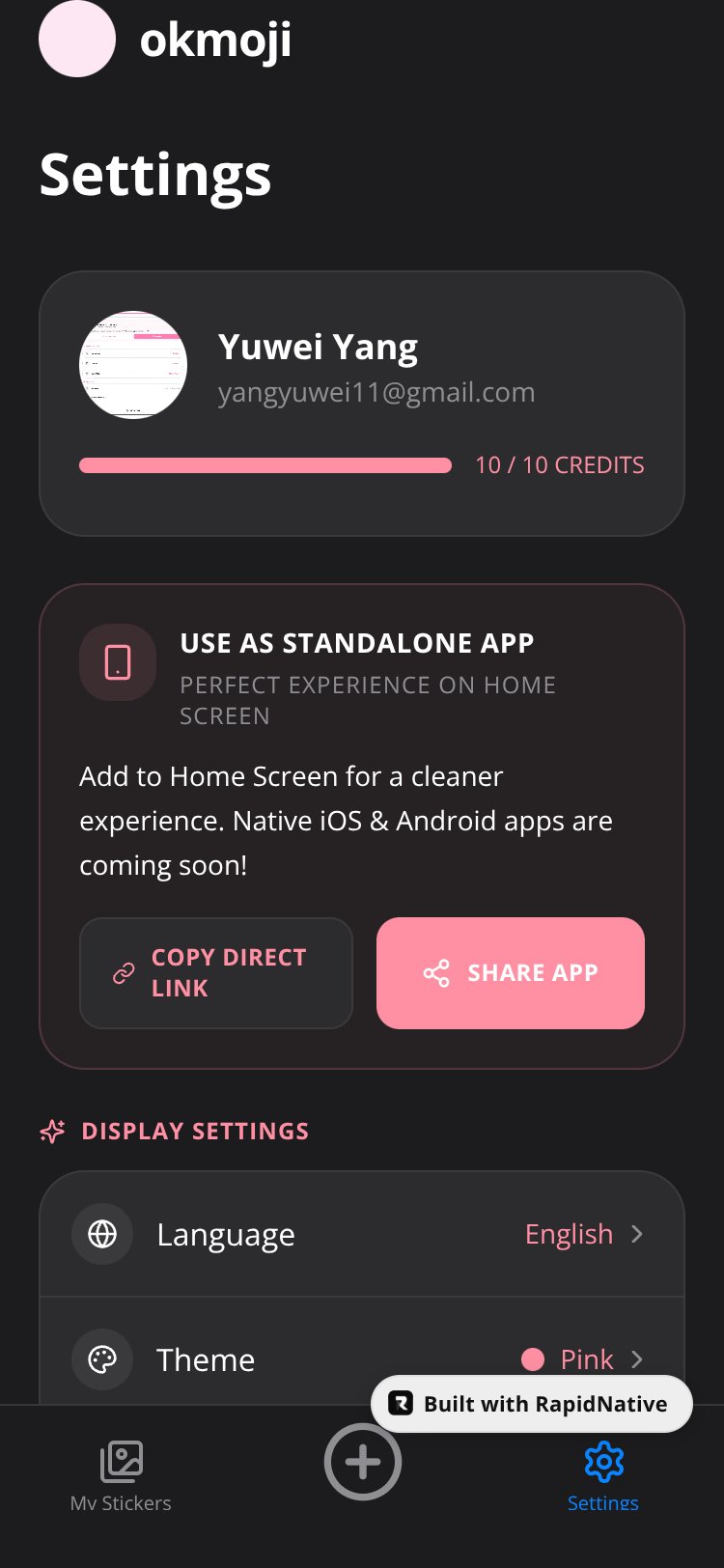 StickerSnap screen 3