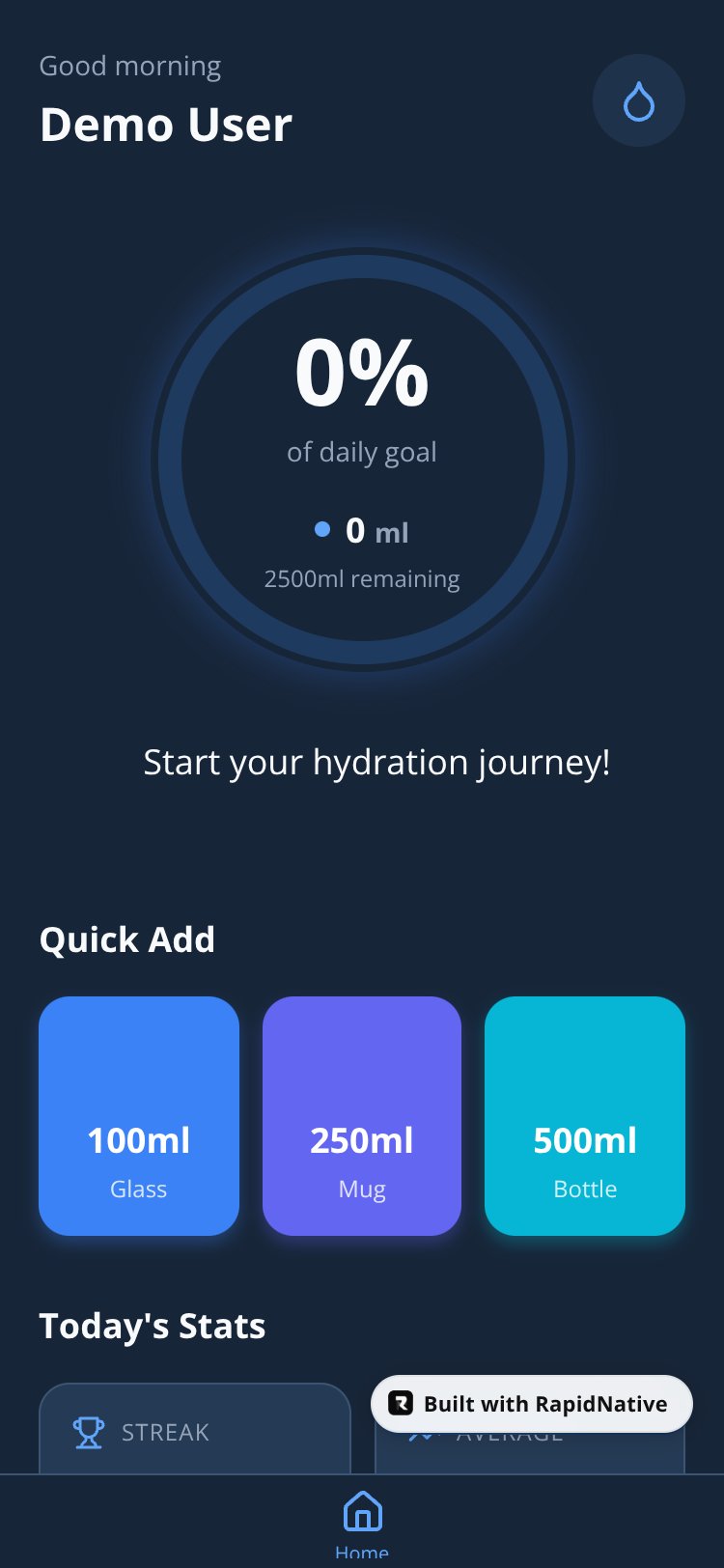 HydroFlow screen 3