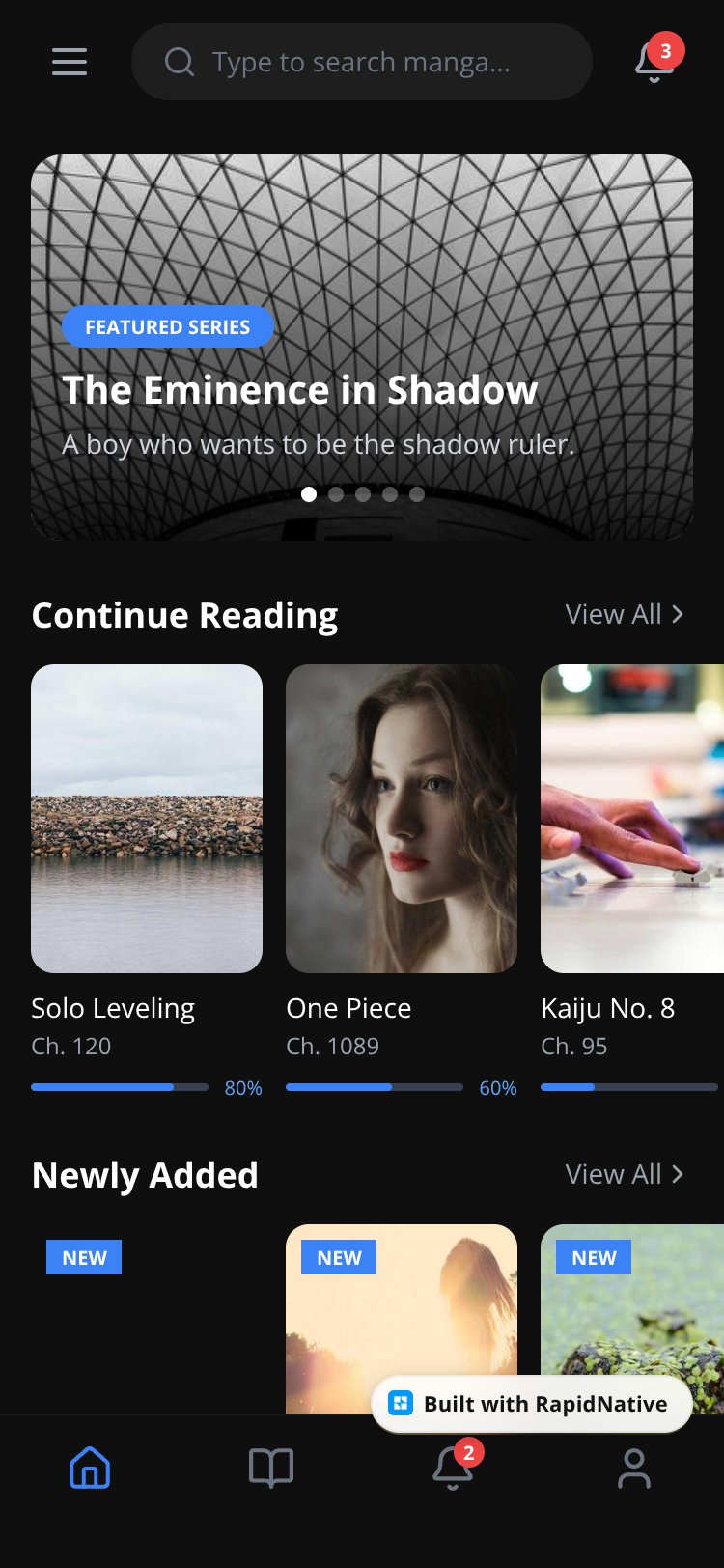 Manga Reader screen 1