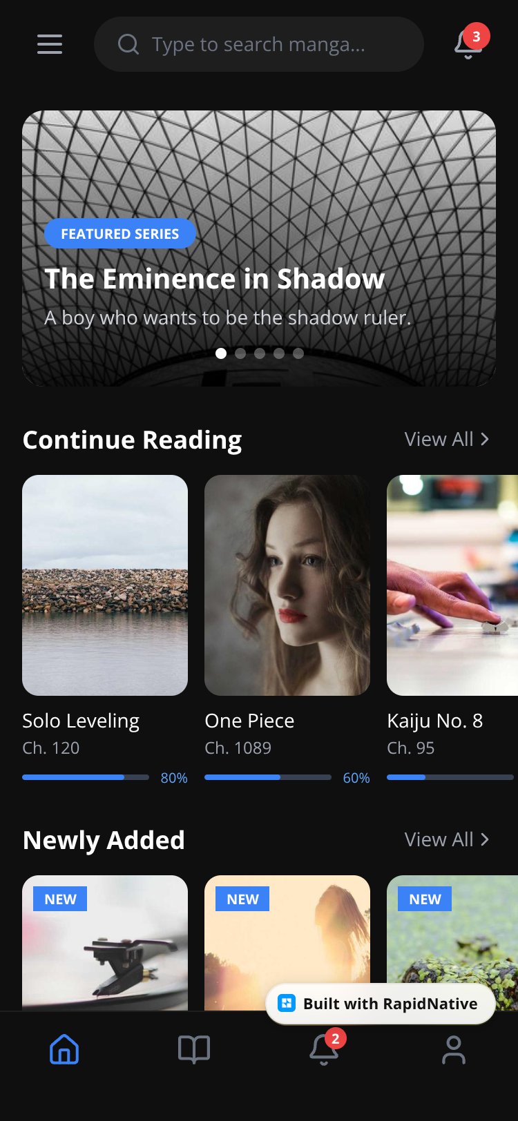 Manga Reader screen 4