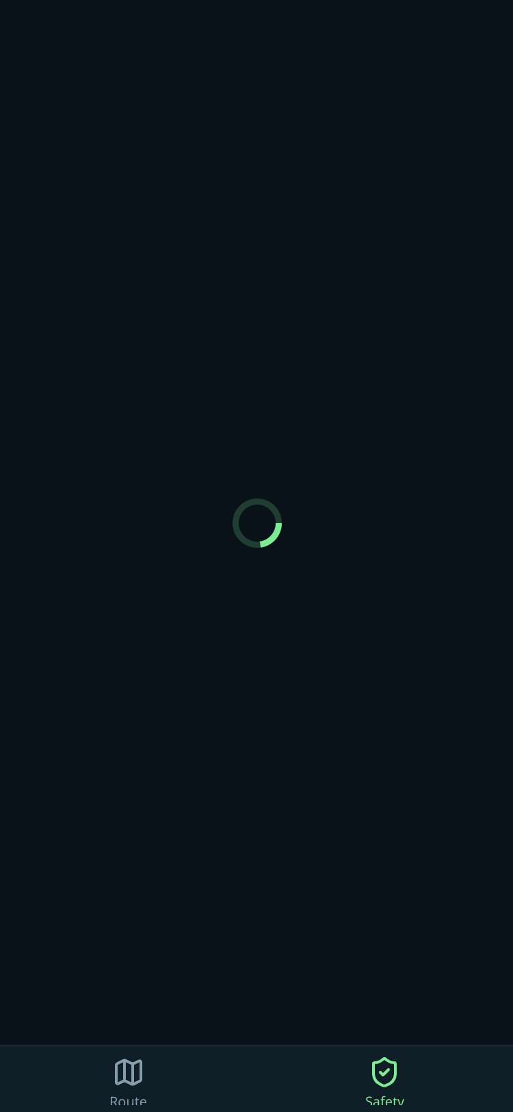 SafeRoute screen 4
