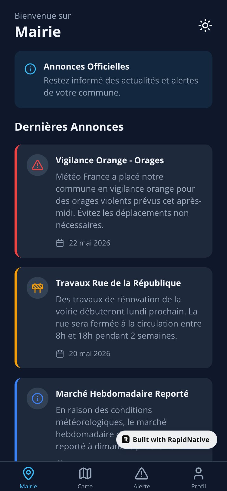 CommunAlert screen 4